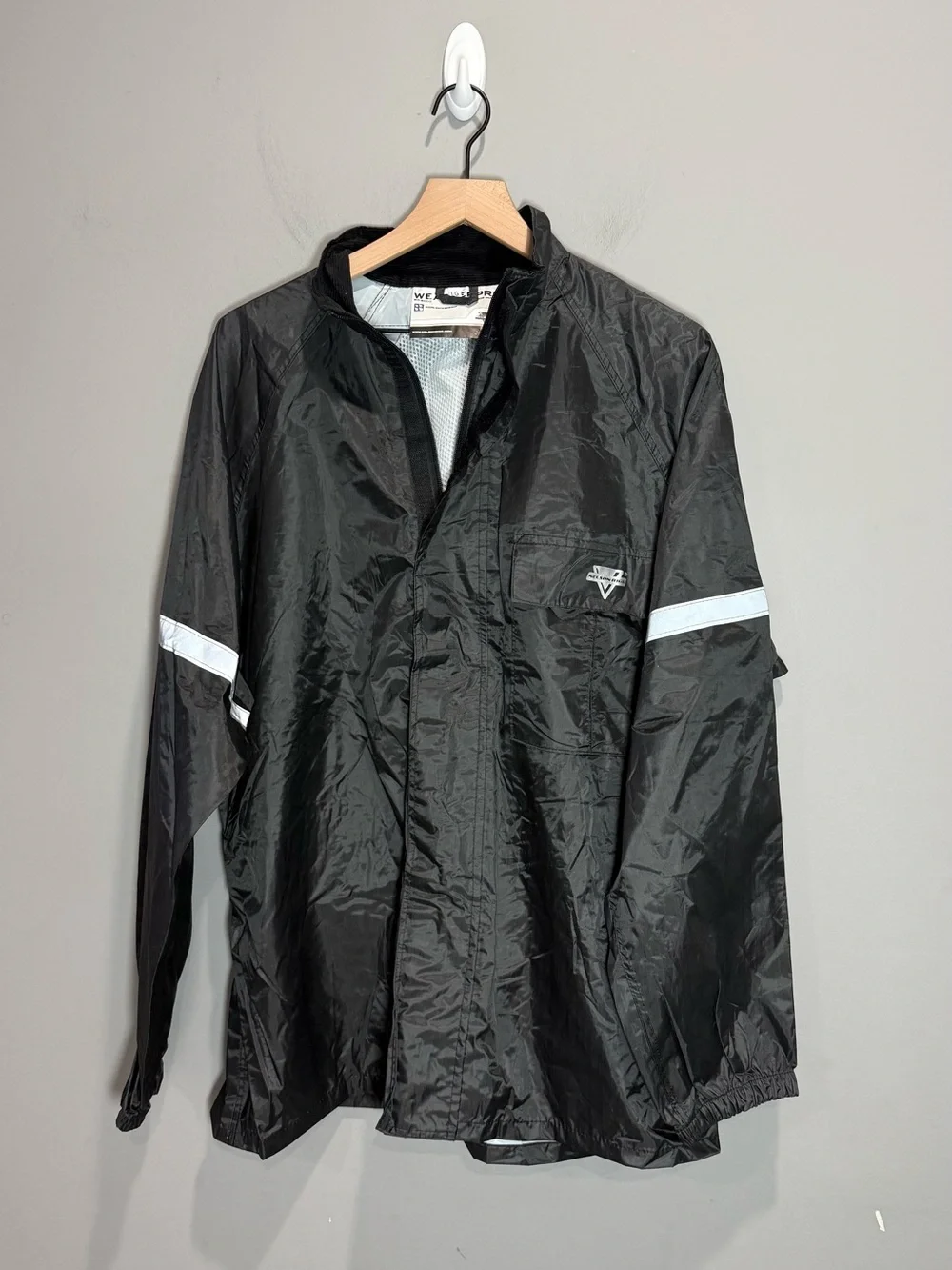 Nelson-Rigg WeatherPro WP-8000 Motorcycle Rain Suit 2 Piece Black Large